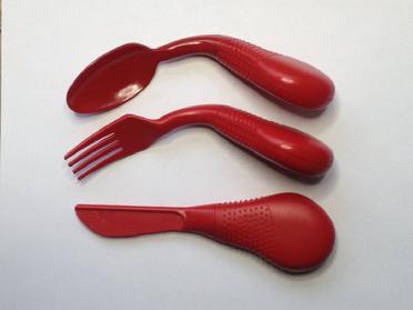 painful eating, ergonomic utensils, utensils, independence